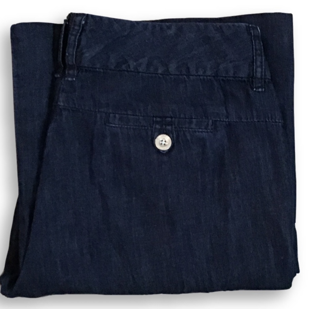 Michael Kors Dark Wash Wide Leg Denim Pants